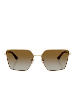 Jimmy Choo Eyewear square-frame metal sunglasses - Gold