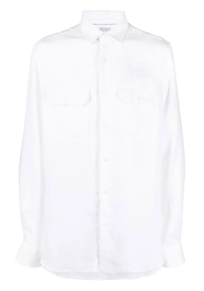 Brunello Cucinelli long-sleeve button-up shirt - White