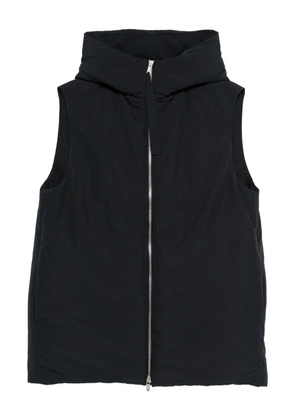 Jil Sander hooded zip-front vest - Black