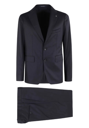 Tagliatore single breasted wool suit - Black