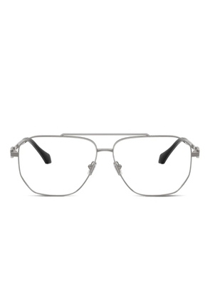 Versace Eyewear metal-frame rectangle glasses - Grey