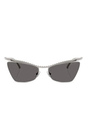 Jimmy Choo Eyewear crystal-embellished cat-eye sunglasses - Grey
