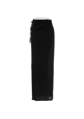 Magda Butrym beaded jersey skirt - Black