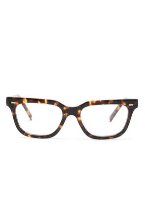 Miu Miu Eyewear tortoiseshell rectangle-frame glasses - Brown