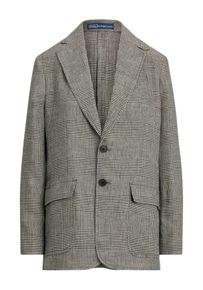 Polo Ralph Lauren checkered linen blazer - Grey