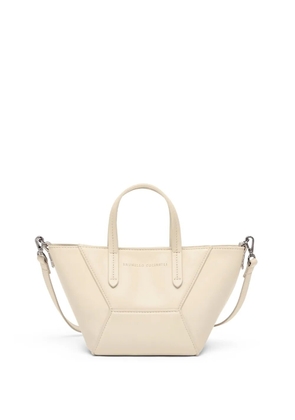Brunello Cucinelli mini BC Duo leather tote bag - Neutrals
