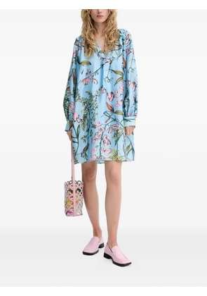 Stine Goya floral-print mini dress - Blue