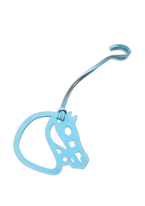 Hermès Pre-Owned 2010's Paddock horse leather bag charm - Blue