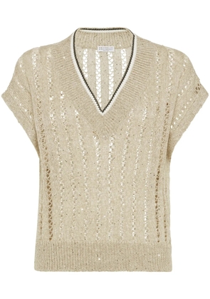 Brunello Cucinelli Dazzling T-shirt - Neutrals