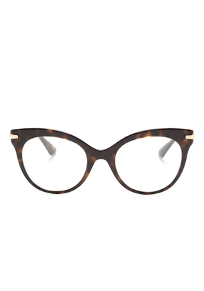 Dolce & Gabbana Eyewear tortoiseshell-effect cat-eye glasses - Brown
