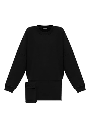 DSQUARED2 oversized sweatshirt dress - Black