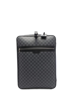 Louis Vuitton Pre-Owned 2009 55 Pegase damier suitcase - Black