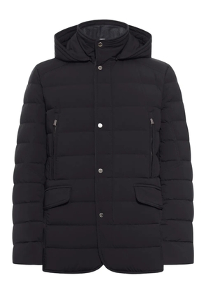 Moorer hooded quilted jacket - Black