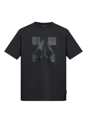 Moose Knuckles logo-plaque cotton T-shirt - Black