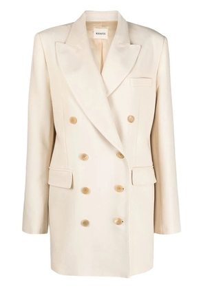 KHAITE The Balton double-breasted blazer - Neutrals