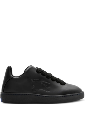 Burberry Box logo-embossed leather sneakers - Black