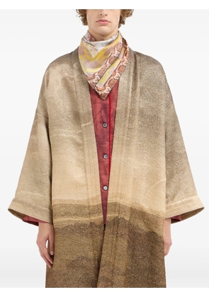 Pierre-Louis Mascia floral-print silk scarf - Neutrals