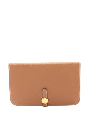 Hermès Pre-Owned 2010 Dogon GM leather wallet - Brown
