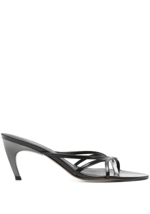 Coperni 80mm leather heeled sandals - Black
