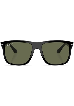 Ray-Ban Boyfriend Two logo-lettering sunglasses - Black