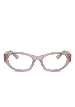 Miu Miu Eyewear logo glasses - Neutrals