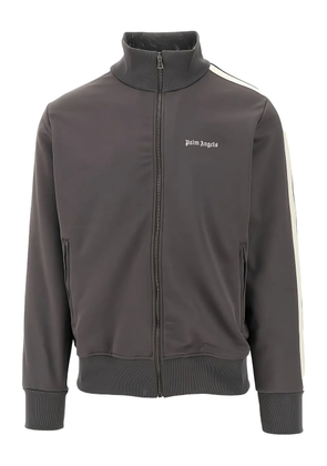 Palm Angels stripe-detail long-sleeves jacket - Grey