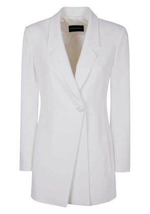 Emporio Armani satin blazer - White