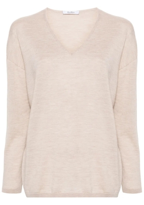 Max Mara V-neck cashmere jumper - Neutrals