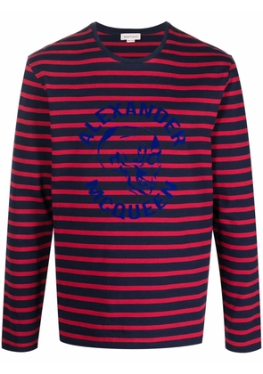 Alexander McQueen striped long sleeve T-shirt - Blue