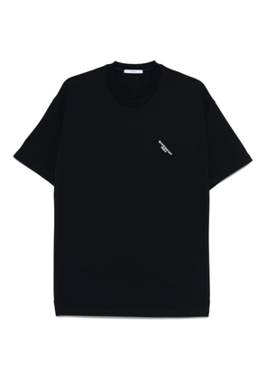 Givenchy logo-embroidered cotton T-shirt - Blue