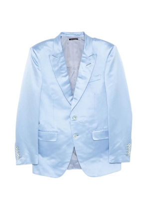 TOM FORD satin blazer - Blue