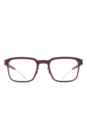 Mykita Matis rectangle glasses - Red