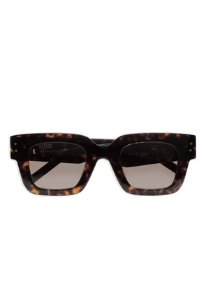 Kaleos Debella tortoiseshell square sunglasses - Black