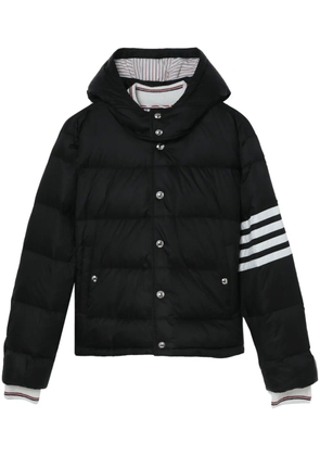 Thom Browne 4-Bar hooded puffer jacket - Black