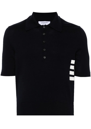 Thom Browne 4-Bar knitted polo shirt - Blue