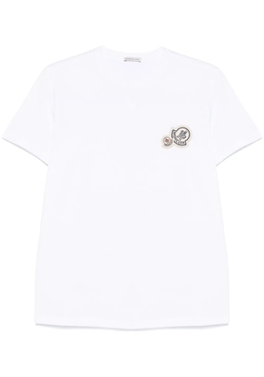 Moncler double-logo patch T-shirt - White