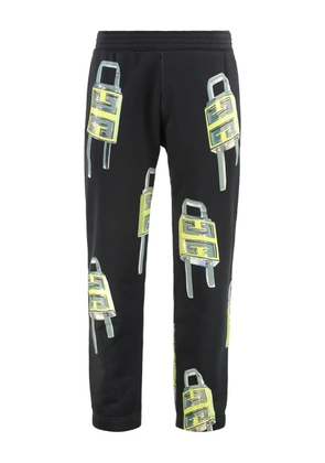 Givenchy padlock-print track-pants - Black
