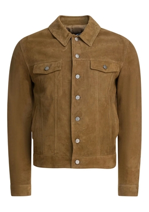 ALTUM pocketed suede jacket - Brown