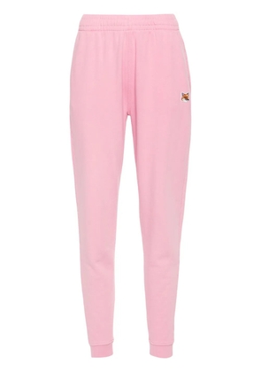 Maison Kitsuné Fox Head-appliqué track pants - Pink