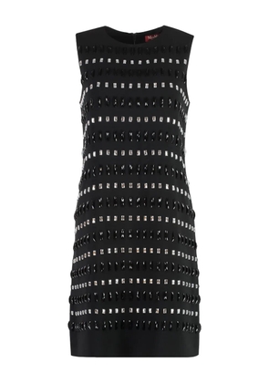 Max Mara crystal-embellished mini dress - Black