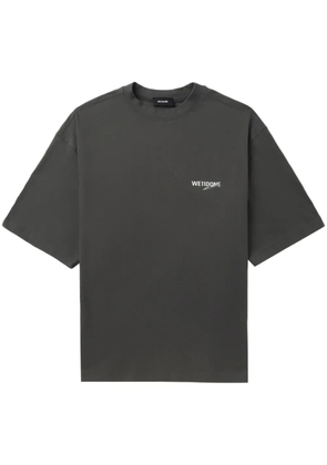 We11done Basic 1506 logo-print cotton T-shirt - Grey