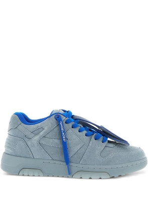 Off-White suede logo-tag sneakers - Blue