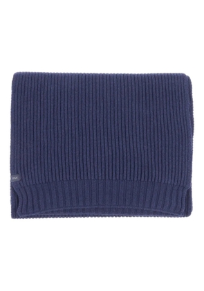 Fay ribbed wool scarf - Blue