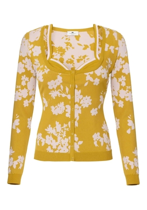 Elisabetta Franchi floral-jacquard cardigan - DJ4