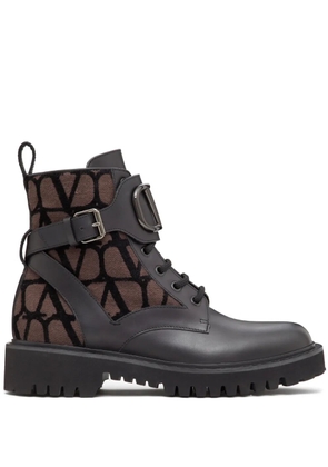 Valentino Garavani 35mm VLogo Signature combat boots - Black