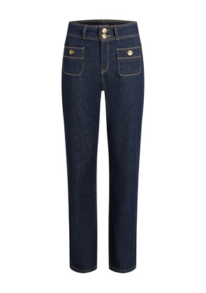 Karl Lagerfeld double-button patch-pocket jeans - Blue