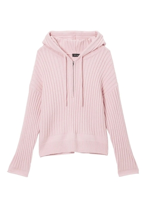 tout a coup ribbed hoodie - Pink