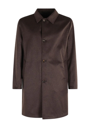 Kired button-fastening jacket - Brown