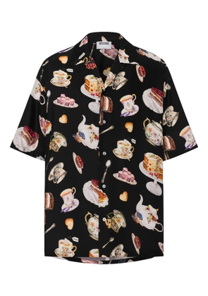 Moschino printed silk shirt - Black
