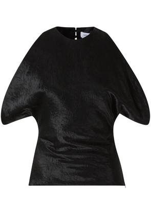 Alexander McQueen draped armhole top - Black